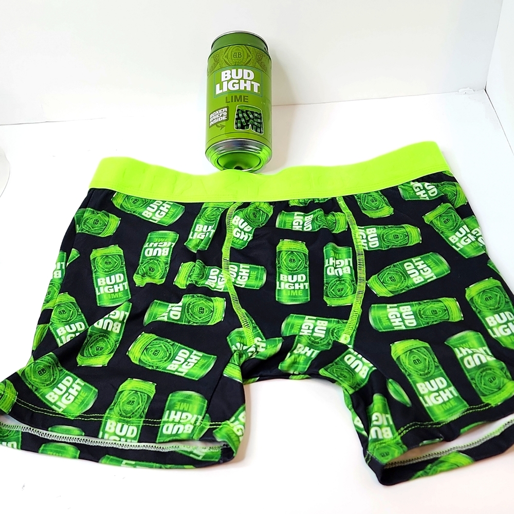 CRAZY BOXER BUD LIGHT GREEN & BLACK COLOR MEDIUM SIZE